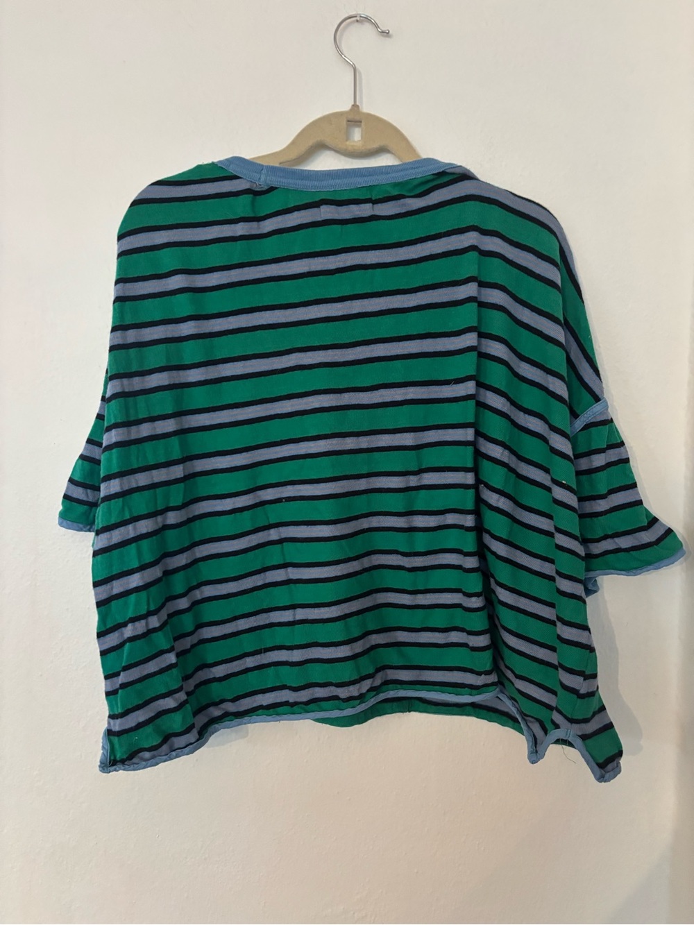 We The Free Green &  Blue Striped Tee - Picture 3 of 3